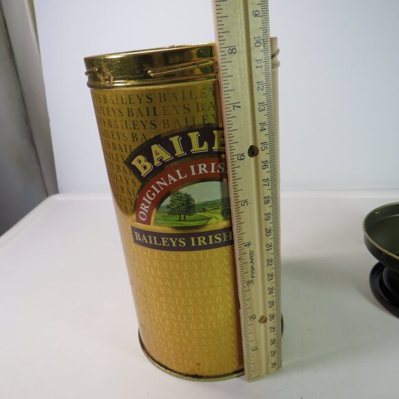 Bailey's Irish Milk Can Chun metal tin Farmhouse metallic gold black top - Picture 8 of 11